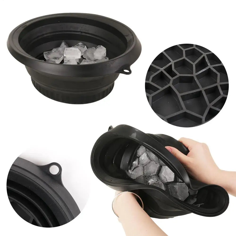 Protable Face Ice Bath Bowl for Facials Plunge Dipping Face Folding Ice Facials Washbasin Facials Skin Care Tool for Home Travel